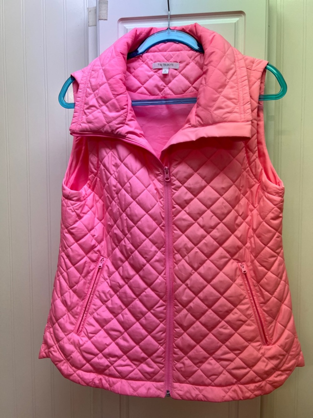 Talbots Quilted Hot Pink Women's Vest